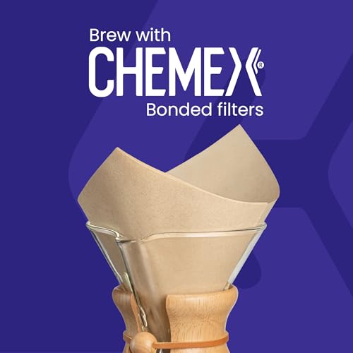 Chemex 6-Cup Pour-Over Glass Coffee Maker with Handle - Elegant Design