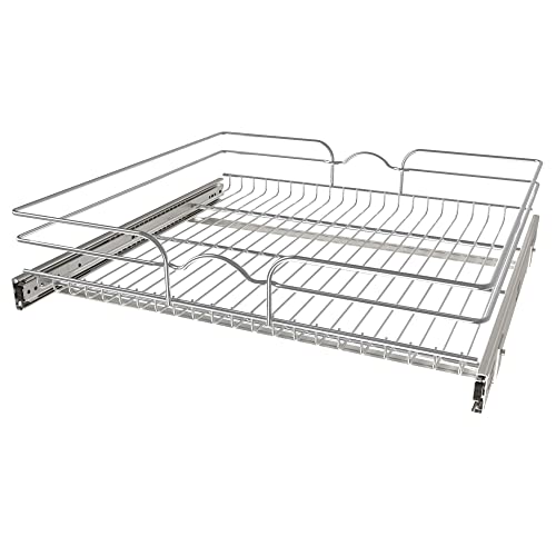 Pullout Drawer Organizer for Kitchen Cabinets - 24 W x 22 D, Single Tier