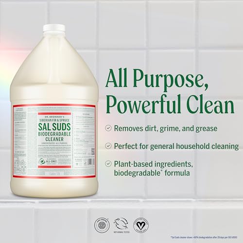 Dr. Bronner's Sal Suds All-Purpose Cleaner Fir & Spruce Pine 128 Fl Oz Gallon