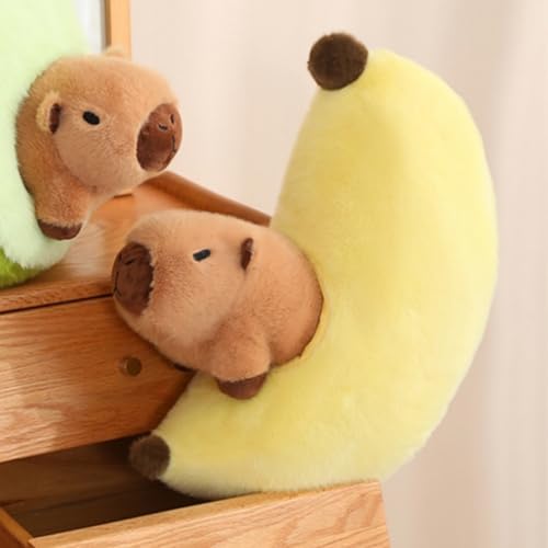 Nohito Cute Banana Capybara Plush - 13.7'' Kawaii Capybara Stuffed Animal Soft Stuffed Banana Food Plushie Pillow Doll