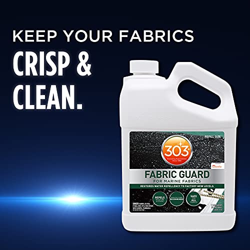 303 Marine Fabric Guard 1 Gallon (128 fl oz) for Boat Canvas & Covers - UV & Stain Resistant