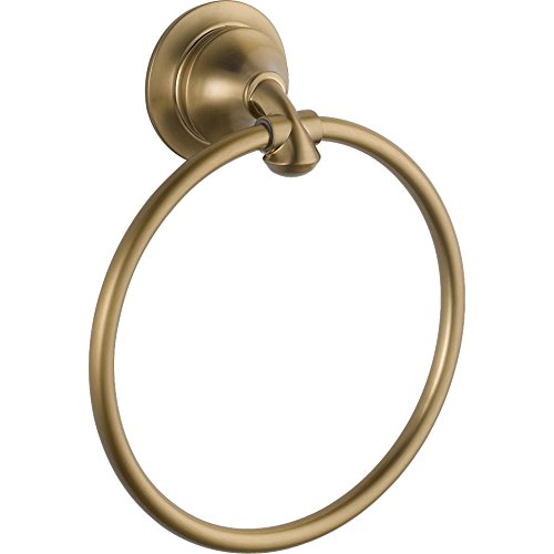 Delta Hand Towel Ring - Champagne Bronze Wall Mount for Kitchen & Bathroom - Linden Accessories