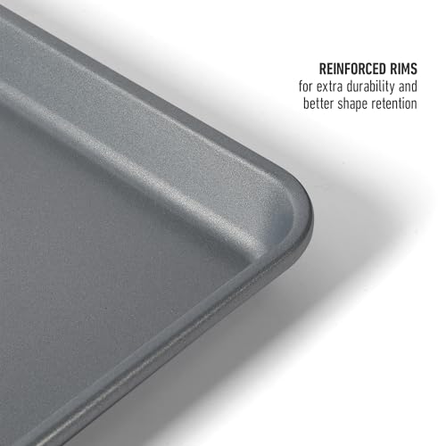 Calphalon Titan 2-Piece Nonstick Baking Sheet Set, 12x17 Inch, PFOA-Free, Durable Metal Construction