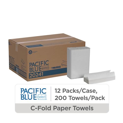 Georgia-Pacific Pacific Blue Select C-Fold Paper Towels 200 Count, White, Bulk Pack