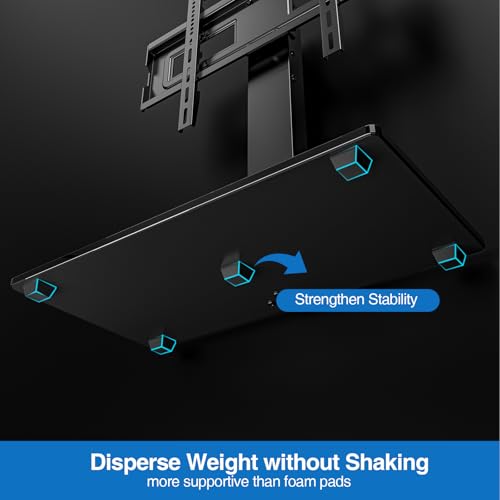 32-75 Inch Universal Swivel & Tilt TV Stand Base for Heavy TVs - HOLMAXD