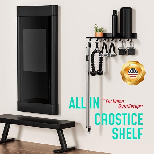 Crostice 1-Tier Floating Shelf for Fitness & Home Gym Accessories