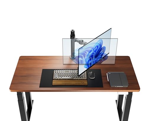 Adjustable 30-Inch Monitor Stand with Cable Management & VESA Mount - Steel, Black
