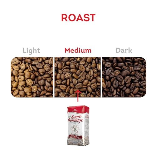 Café Santo Domingo Ground Coffee Medium Roast 16 oz Pack of 4 - Dominican Coffee