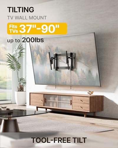 Heavy Duty Tilting TV Wall Mount Bracket 37-90 Inch Supports 200lbs - Variation of THIS listing