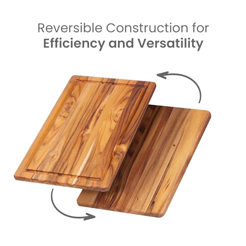 Teakhaus Essential Trio Teak Cutting Board Set - Small, Medium & Large