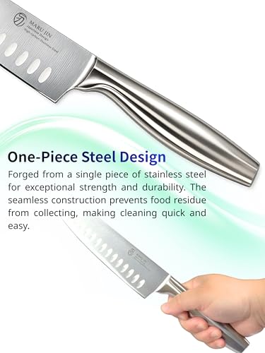 Japanese 15-Piece Knife Block Set with Built-In Sharpener, High Carbon Stainless Steel, Wooden - Wooden / 15 Pcs