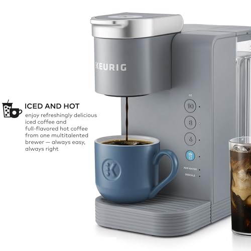 Keurig Iced & Hot Coffee Maker with 3 Cup Sizes, Removable Reservoir