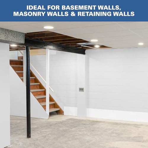 Waterproof Masonry Paint for Concrete & Brick Walls 1 Gallon