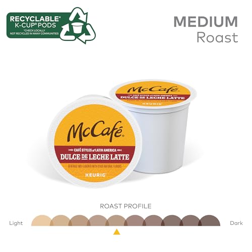 Dulce De Leche Latte Flavored Coffee Pods - 10 Count Pack of 6 for Keurig
