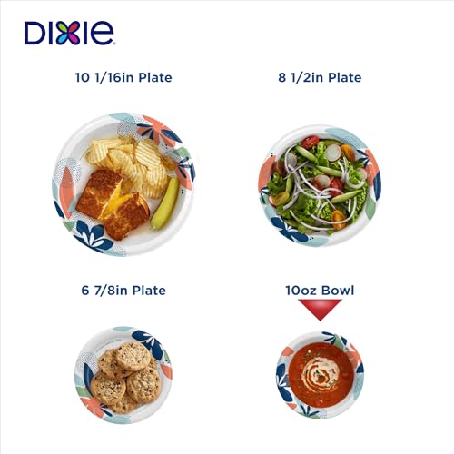 Dixie 10 oz Disposable Paper Bowls - 280 Count, Perfect for Snacks & Parties