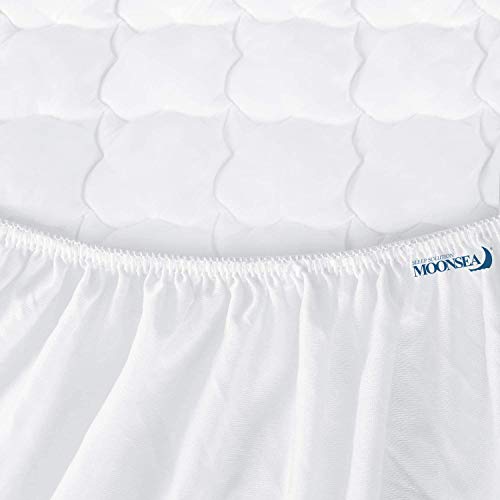 Twin Mattress Pad Cover - Deep Pocket Quilted Fitted Air Mattress Topper - Microfiber, Polyester Fill - Variation of Case Fabric Microfiber, Polyester Fill, Twin 15-23 Inch Deep