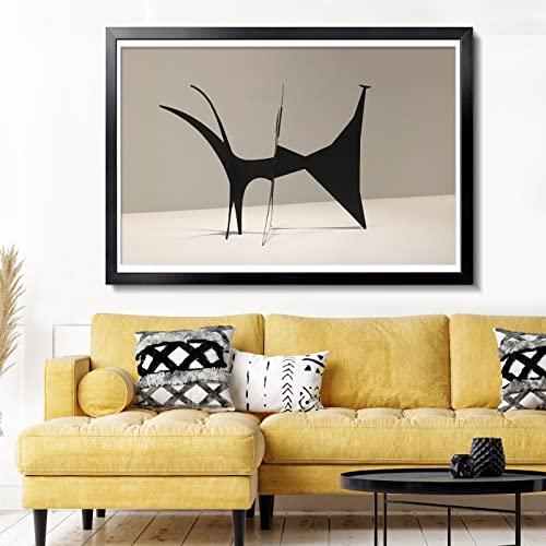 Black 30x42 Poster Frame - Gallery Style with Plexiglass, Horizontal & Vertical Display