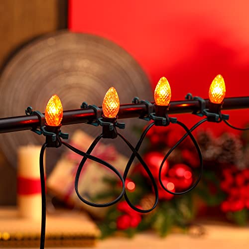 Blulu 60 Pcs Christmas Light Clips for Gutters – Green, Outdoor Hooks