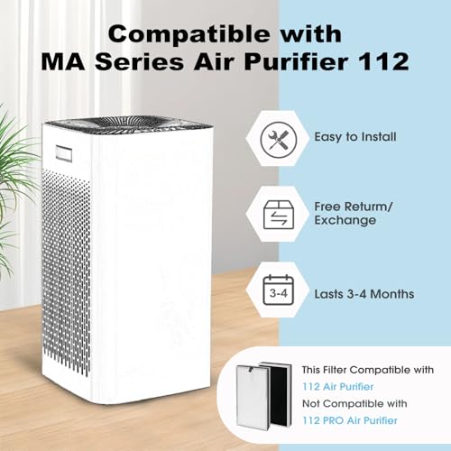 112 Replacement Filter | Perfect Compatibility with MA Air Purifier