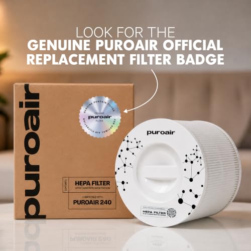 PuroAir 240 Replacement HEPA Filter - 1 Pack Genuine Air Purifier Filter
