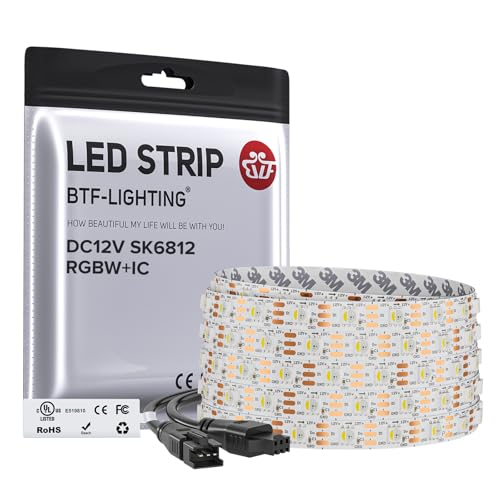 RGB+Natural White LED Strip Light 16.4Ft 300 LEDs IP30 - 60 LEDs/m