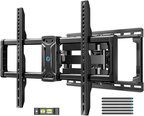 Full Motion TV Wall Mount for 42-85 Inch Televisions - Fits 12, 16 Inch Studs, Max 132 lbs, Swivel & Tilt, Articulating Arms
