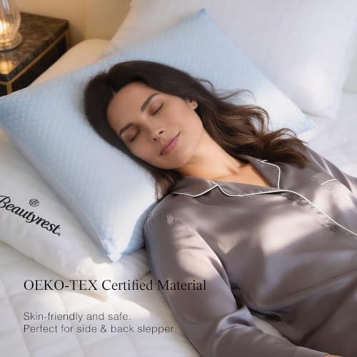 Beautyrest Luxury Cooling Pillows King Size Set of 2 Down Alternative
