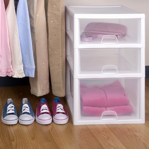 Sterilite 16 Quart Stacking Drawer Storage Organizer - 6 Pack
