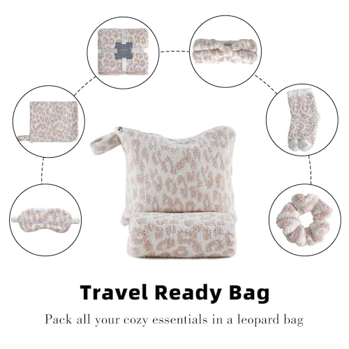 JOOJA Leopard Khaki Birthday Gift Box for Women Get Well Self Care Care Package