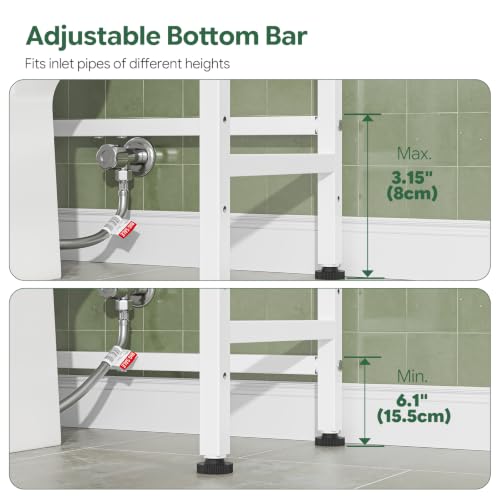 Over Toilet Storage Cabinet with 2 Fabric Drawers - Space Saver Organizer