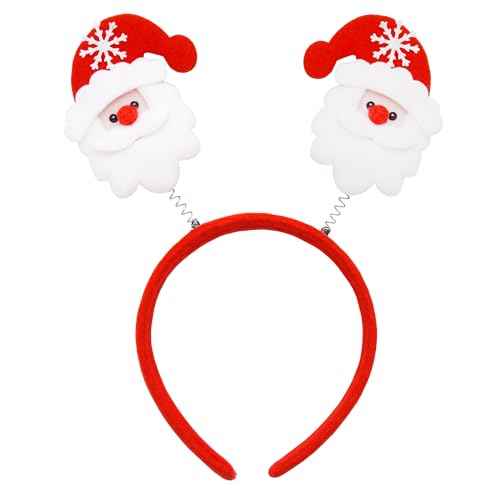 Holiday Bouncy Headbands | Christmas Stocking Stuffer |Party Favor Headband | Snowman Headband(2pc)
