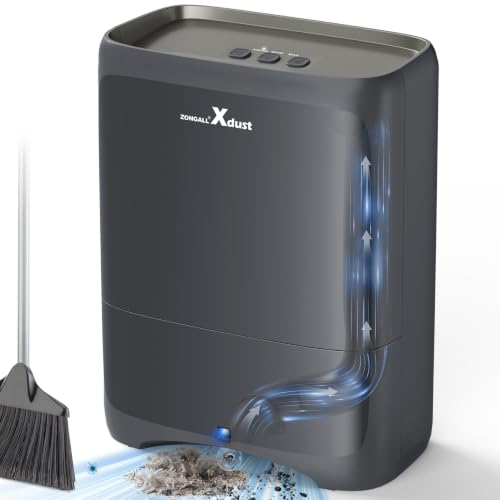 Touchless Vacuum Dustpan with Extra Filter - Black - Hair & Debris Pickup