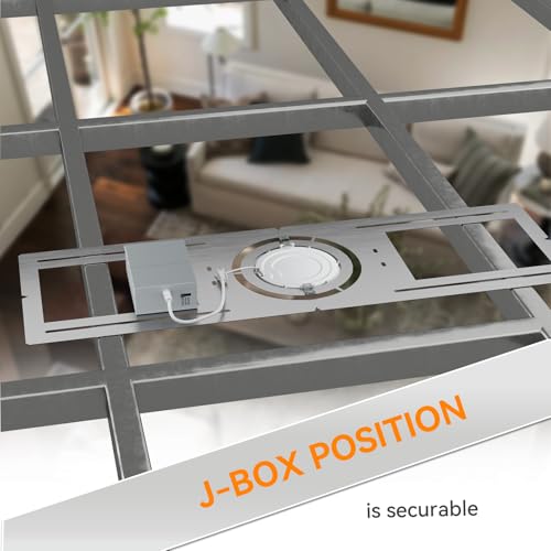 Elaruslux New Construction Mounting Plate with Round Hole - 4/6 Inch