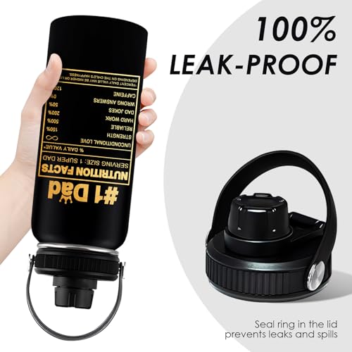 WWHSAI Dad-1 32oz Water Bottle Gift for Dad from Daughter Son Father's Day