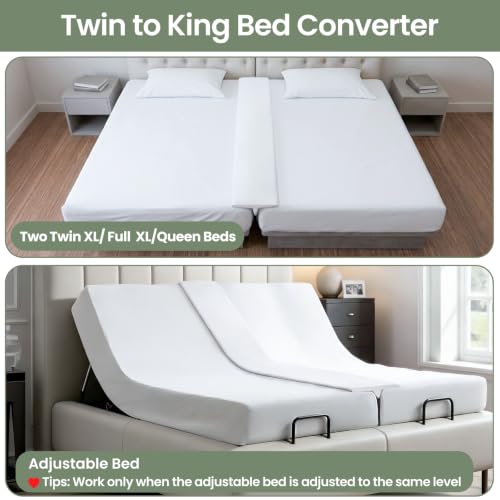 80x12 Inch Split King Mattress Gap Filler for 0–1.5 Inch Mattress Gaps - Selectico, Variation: 80"L x 12"W