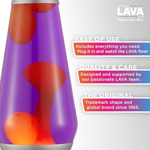 Large 52oz Vivid Twilight Lava Lamp - Classic Liquid Motion Night Light