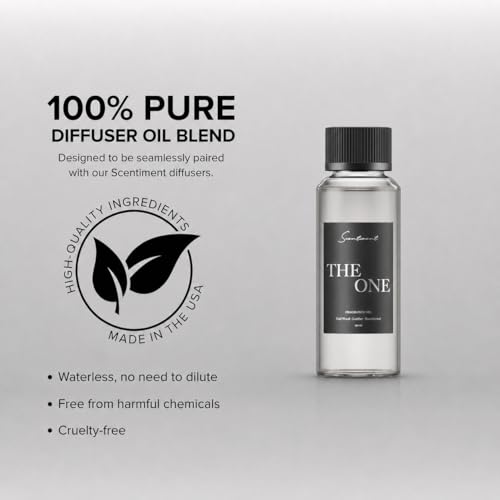 Scentiment The One Hotel Diffuser Oil 120mL - Luxurious Fragrance with Cardamom, Leather & Amber - Variation of This Listing: 4.06 Fl Oz