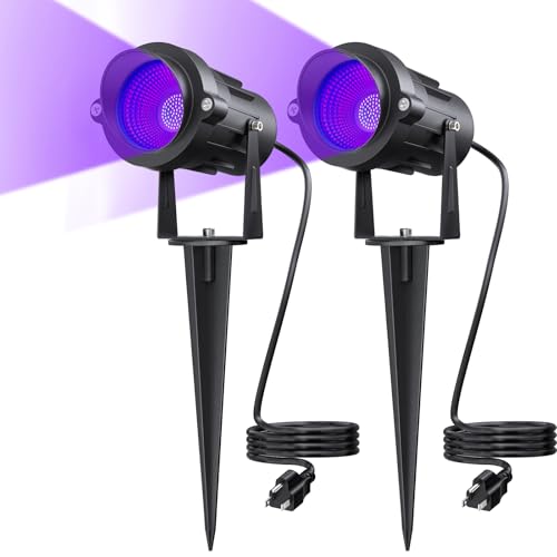 18W Waterproof Black Light Spotlight Outdoor IP65 for Glow Party Halloween Stage Lighting - Variation 2
