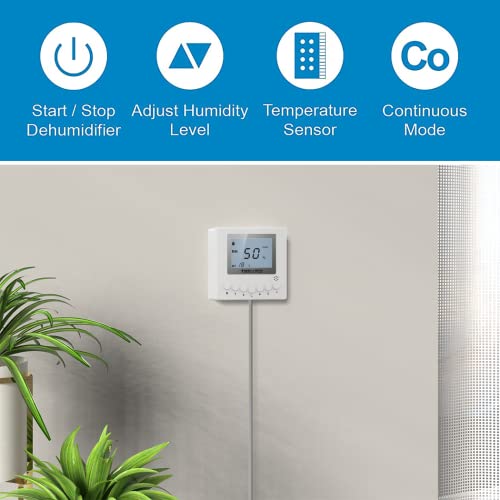 Remote Controller for Digital Humidity & Temperature Monitors - Wall Mount, LCD Display