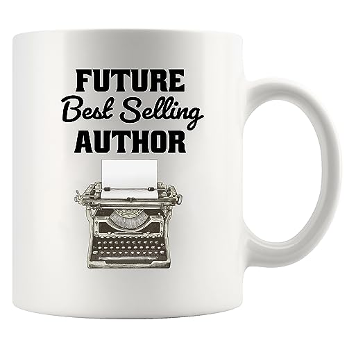 Panvola 11oz White Author Gift Mug - Funny Writer Coffee Cup