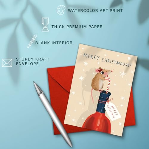 Podagree Christmas 78 Funny Wine Lover Card - Perfect Holiday Greeting Gift
