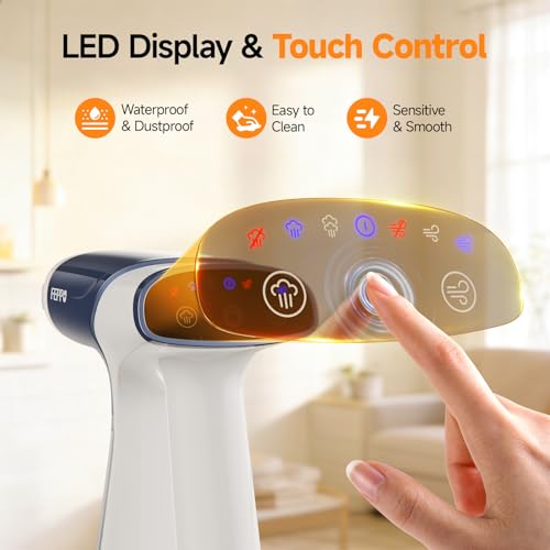 FEPPO Iron Vacuum Steamer for Clothes,Handheld Garment with Suction