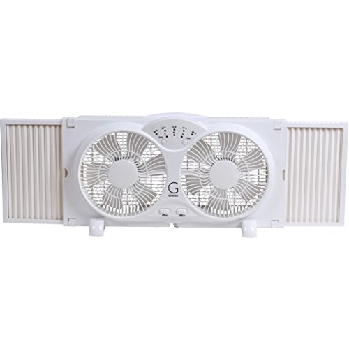 High Velocity Reversible Window Fan with Thermostat & Max Cool Technology