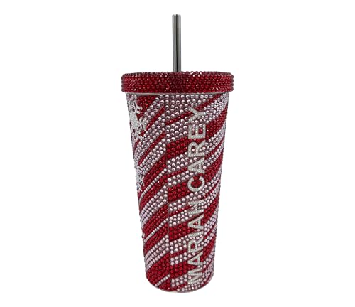 Mariah Carey Christmas Bejeweled Tumbler - 26oz Holiday Drinkware with Snowflake Design