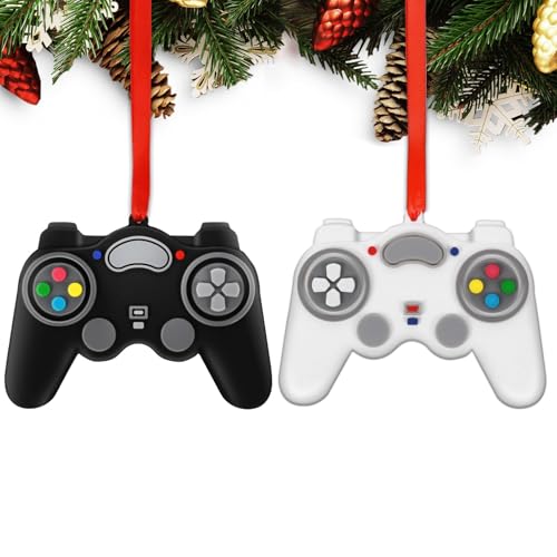 Tevxj 2026 Video Game Christmas Ornaments - Personalized Video Game Controller Ornament (2pc)