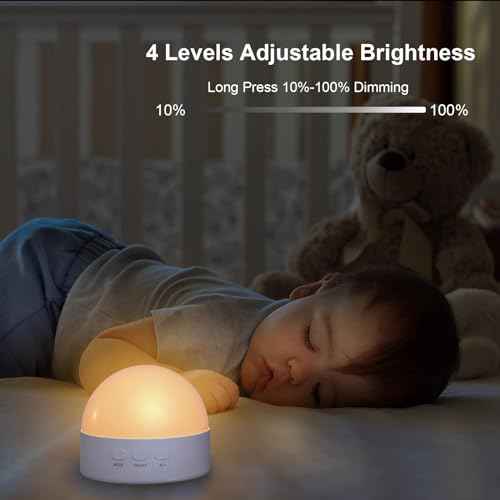 Kintion Portable Night Light, Dimmable 8 Color Lighting, 1800mAh Battery Rechargeable, Small LED Lamp for Nursery, Baby, Kids and Adults(1pcs)