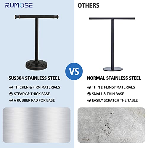 RUMOSE Oil Rubbed Bronze Freestanding Hand Towel Holder Stand Bathroom & Kitchen
