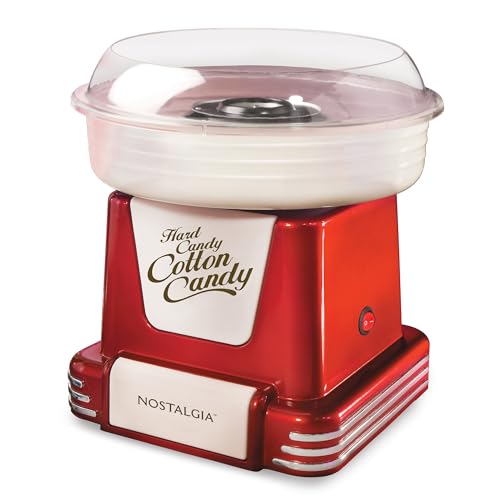 Retro Cotton Candy Machine for Kids with Reusable Cones - Red, Classic Variation