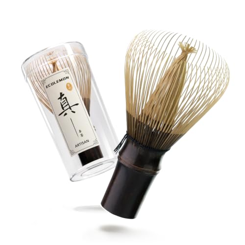 Black Handcrafted Matcha Whisk - Ceremonial Grade Shin Chasen by ECOLEMON