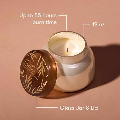 Capri Blue Autumn Glow Fall Candle - Soy Wax Blend Luxury Fragrance, Tropical Fruits & Sugared Citrus, 19 Oz